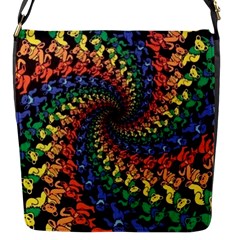 Deadhead Bears Band  Colorsdead Head Grateful Dead Pattern Flap Closure Messenger Bag (s)