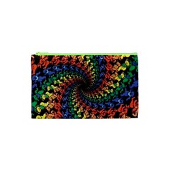 Deadhead Bears Band  Colorsdead Head Grateful Dead Pattern Cosmetic Bag (XS)