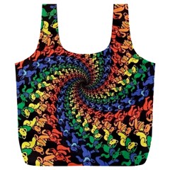 Deadhead Bears Band  Colorsdead Head Grateful Dead Pattern Full Print Recycle Bag (XXXL)