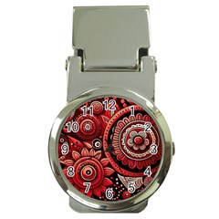 Bohemian Vibes In Vibrant Red Money Clip Watches by HWDesign