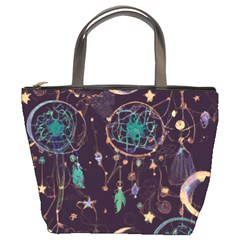 Bohemian  Stars, Moons, And Dreamcatchers Bucket Bag by HWDesign