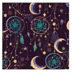 Bohemian  Stars, Moons, And Dreamcatchers Square Satin Scarf (36  X 36 ) by HWDesign