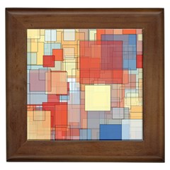Art Abstract Rectangle Square Framed Tile by Ravend