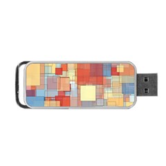 Art Abstract Rectangle Square Portable Usb Flash (one Side)