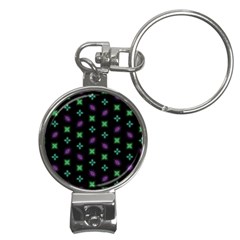 Pattern Background Bright Pattern Nail Clippers Key Chain