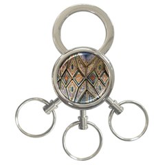 Church Ceiling Mural Architecture 3-ring Key Chain