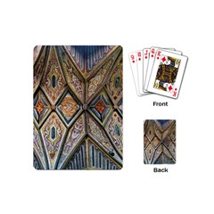 Church Ceiling Mural Architecture Playing Cards Single Design (mini)