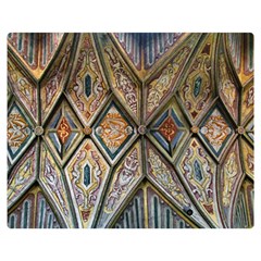 Church Ceiling Mural Architecture Premium Plush Fleece Blanket (medium) by Ravend