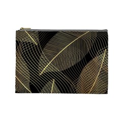 Leaves Nature Art Design Pattern Cosmetic Bag (large)