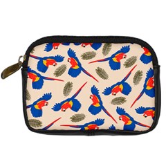 Bird Animals Parrot Pattern Digital Camera Leather Case by Ravend