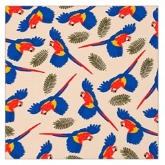 Bird Animals Parrot Pattern Square Satin Scarf (36  X 36 )
