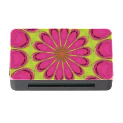 Floral Art Design Pattern Memory Card Reader With Cf