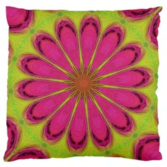 Floral Art Design Pattern Large Cushion Case (two Sides)