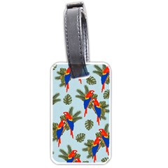 Birds Animals Nature Background Luggage Tag (one Side)