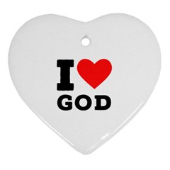 I love god Ornament (Heart)