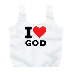I Love God Full Print Recycle Bag (l)