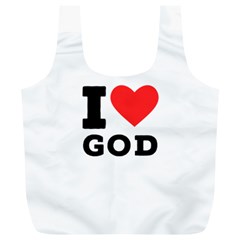 I Love God Full Print Recycle Bag (xl) by ilovewhateva