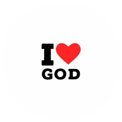 I Love God Wooden Puzzle Round by ilovewhateva
