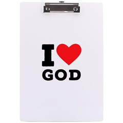 I Love God A4 Acrylic Clipboard by ilovewhateva