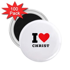 I Love Christ 2 25  Magnets (100 Pack)  by ilovewhateva