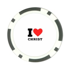 I Love Christ Poker Chip Card Guard