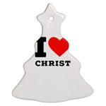 I love christ Christmas Tree Ornament (Two Sides) Front