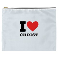 I Love Christ Cosmetic Bag (xxxl) by ilovewhateva