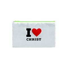 I Love Christ Cosmetic Bag (xs) by ilovewhateva
