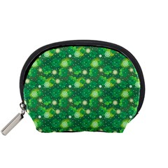 Leaf Clover Star Glitter Seamless Accessory Pouch (small) by Pakemis