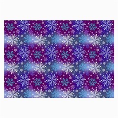 Snow White Blue Purple Tulip Large Glasses Cloth by Pakemis