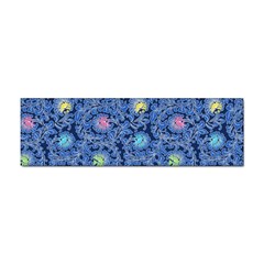 Floral Asia Seamless Pattern Blue Sticker Bumper (100 Pack)