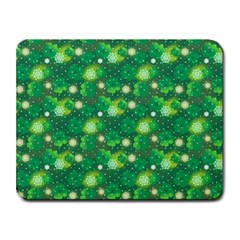 Leaf Clover Star Glitter Seamless Small Mousepad by Pakemis