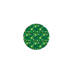 Leaf Clover Star Glitter Seamless 1  Mini Buttons