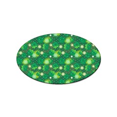 Leaf Clover Star Glitter Seamless Sticker (Oval)