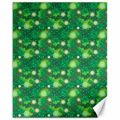 Leaf Clover Star Glitter Seamless Canvas 16  x 20 