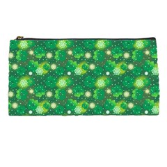 Leaf Clover Star Glitter Seamless Pencil Case