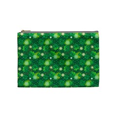 Leaf Clover Star Glitter Seamless Cosmetic Bag (Medium)