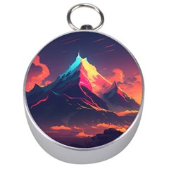 Mountain Sky Color Colorful Night Silver Compasses