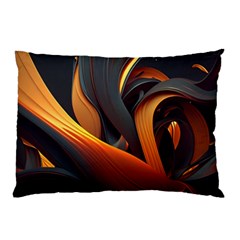 Swirls Abstract Watercolor Colorful Pillow Case (two Sides)