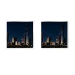 Skyline Brisbane Sunset Downtown Cufflinks (square)