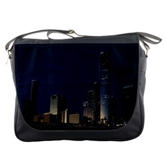 Skyline Brisbane Sunset Downtown Messenger Bag