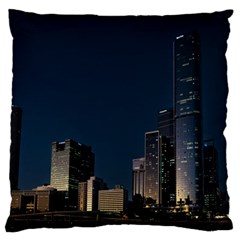 Skyline Brisbane Sunset Downtown Large Premium Plush Fleece Cushion Case (one Side)