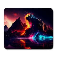 Mountain Color Colorful Love Art Large Mousepad by Ravend