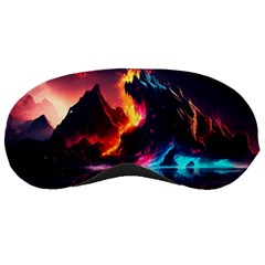 Mountain Color Colorful Love Art Sleeping Mask