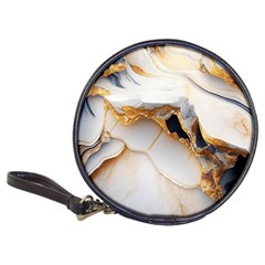 Marble Stone Abstract Gold White Classic 20-cd Wallets