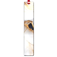 Marble Stone Abstract Gold White Large Book Marks