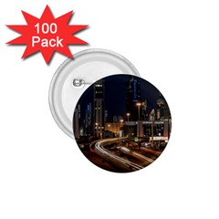 Skyscrapers Buildings Skyline 1 75  Buttons (100 Pack) 