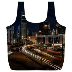 Skyscrapers Buildings Skyline Full Print Recycle Bag (xxl) by Ravend