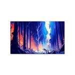 Winter Snow Mountain Fire Flame Sticker Rectangular (10 pack) Front