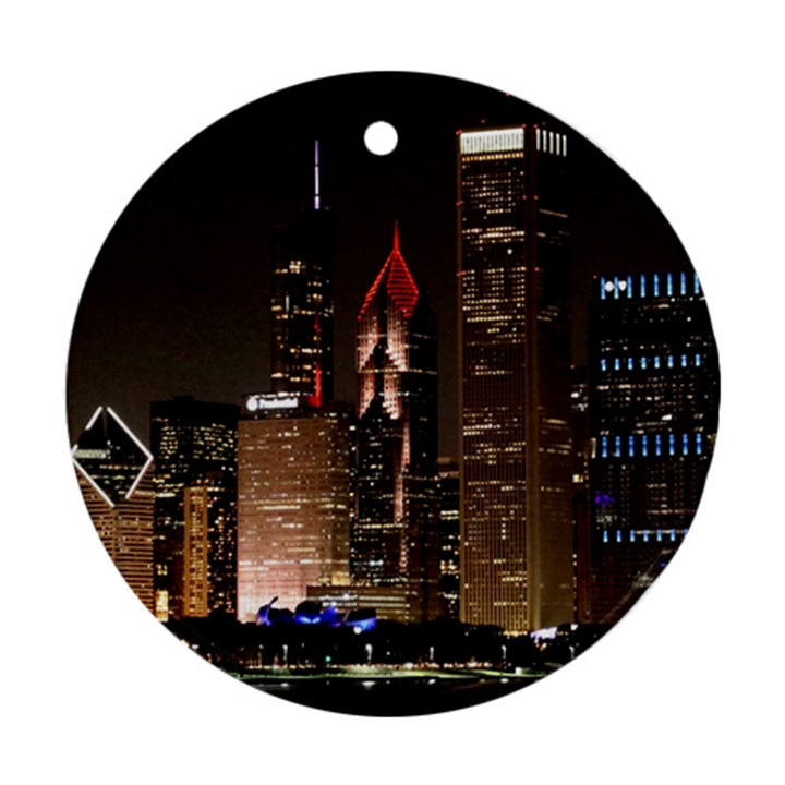 Chicago City Architecture Downtown Ornament (Round)